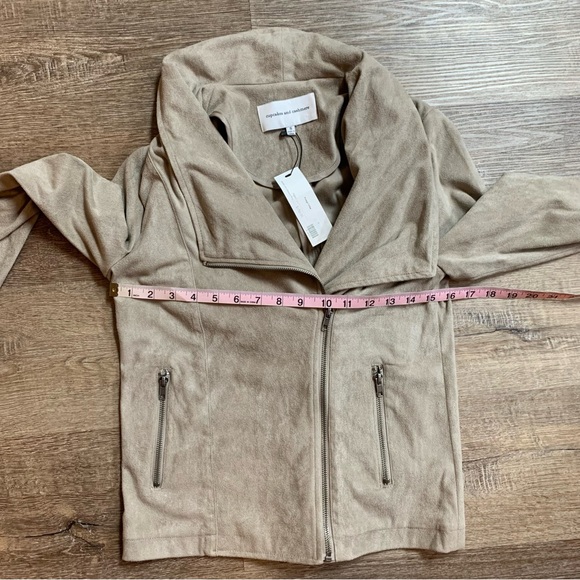 Cupcakes And Cashmere NWT Finleigh Toffee Zip Up Jacket Women's Size Small - Picture 5 of 6